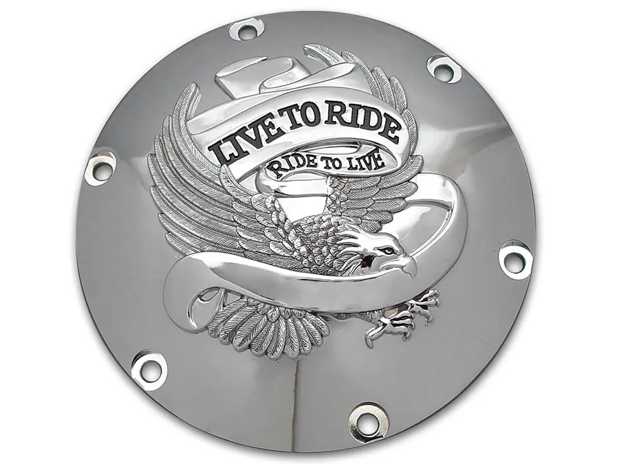 Eagle Spirit Derby Cover Chrome - V-Twin Mfg. 1