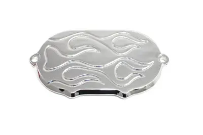 Flame Transmission End Cover Chrome - V-Twin Mfg. 1