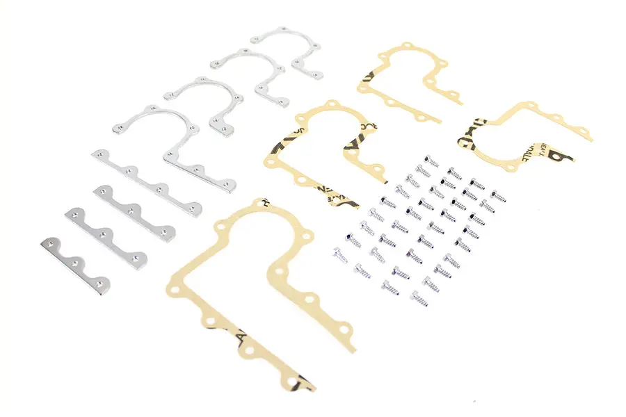 Cover Strip And Gasket Kit Chrome - V-Twin Mfg. 1