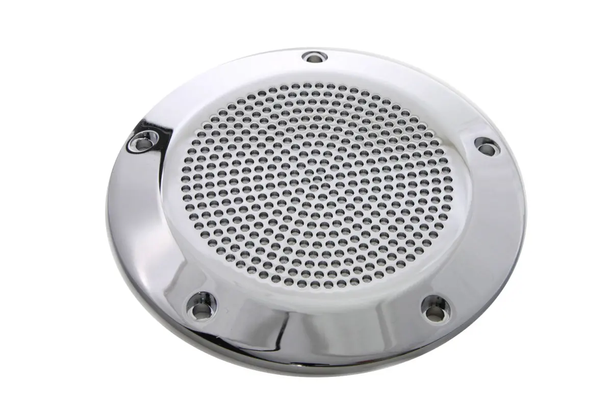 Chrome Perforated 5-Hole Derby Cover - V-Twin Mfg. 1