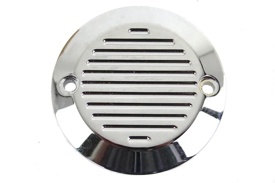 Chrome 2-Hole Ball Milled Ignition System Cover - V-Twin Mfg. 1