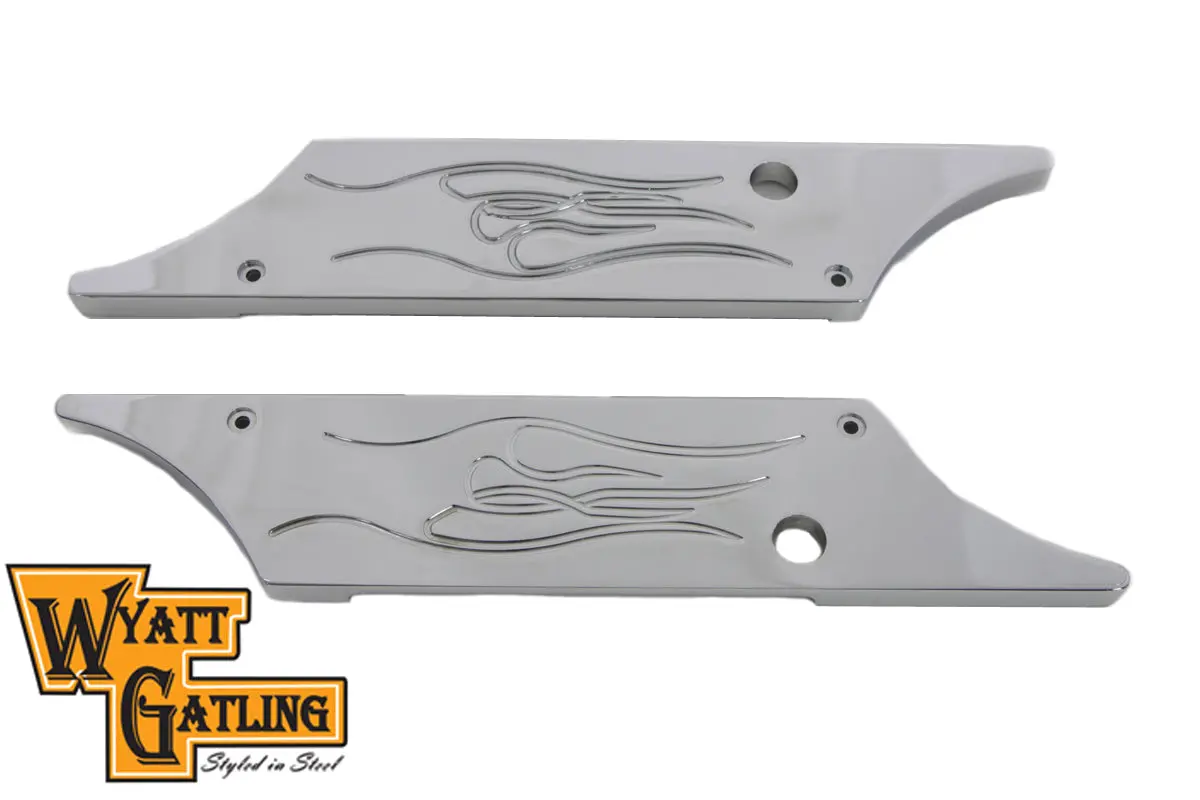 Wyatt Gatling Saddlebag Face Plate - V-Twin Mfg. 1