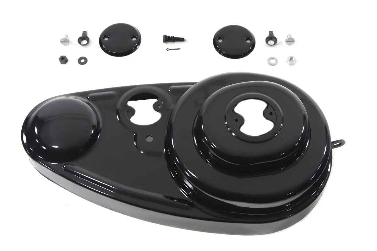 Black 45 Inch Outer Primary Cover Kit - V-Twin Mfg. 1