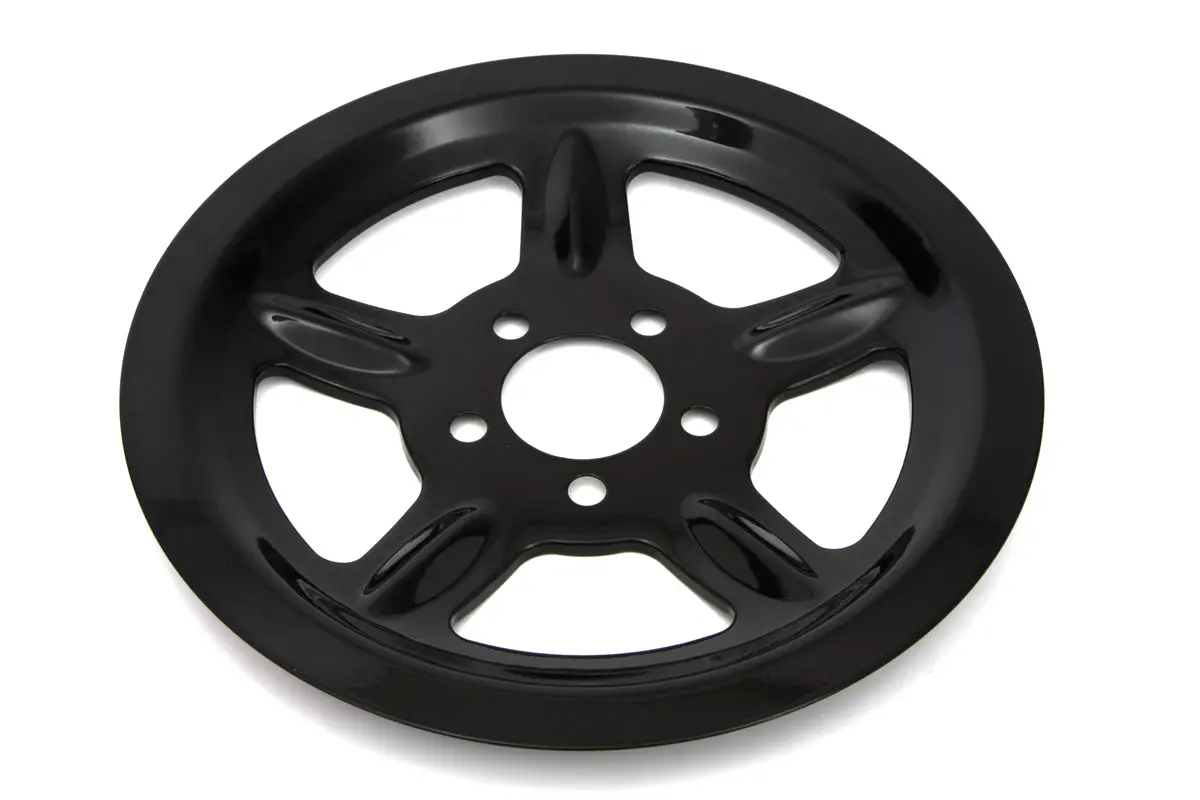Black Rear Pulley Cover 68 Tooth - V-Twin Mfg. 1
