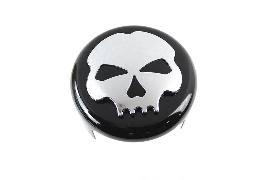 Skull Horn Cover Black - V-Twin Mfg. 1