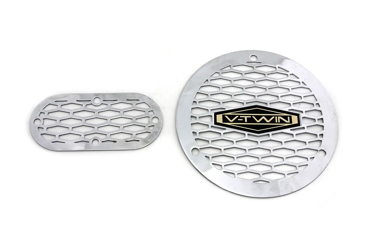 Vented V-Twin Derby And Inspection Cover Kit - V-Twin Mfg. 1