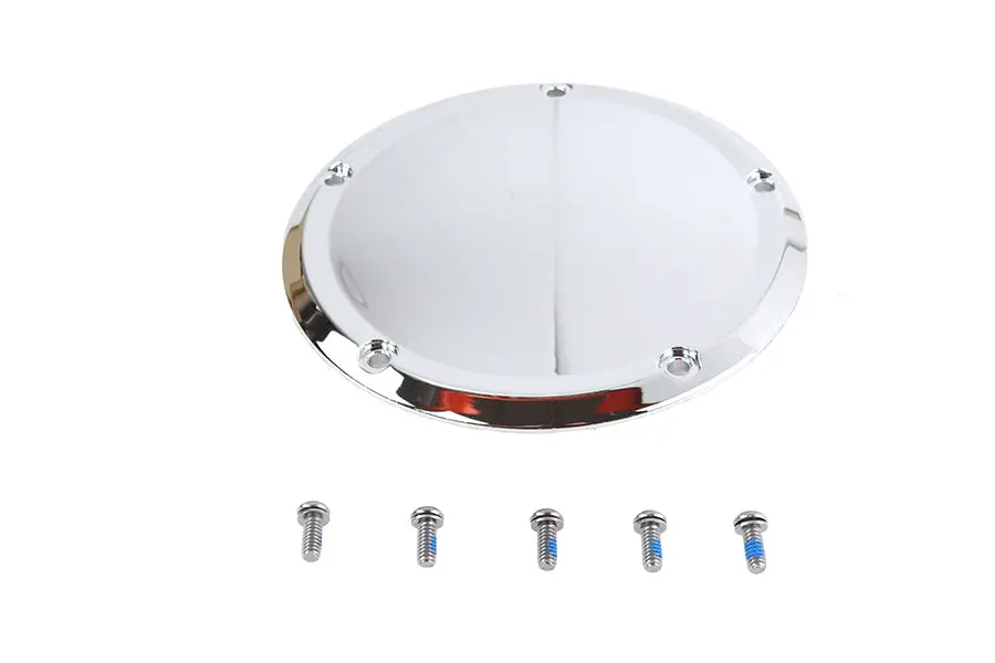 5-Hole Derby Cover Chrome - V-Twin Mfg. 1