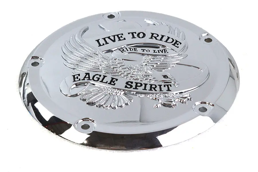 Eagle Spirit Derby Cover Chrome - V-Twin Mfg. 1