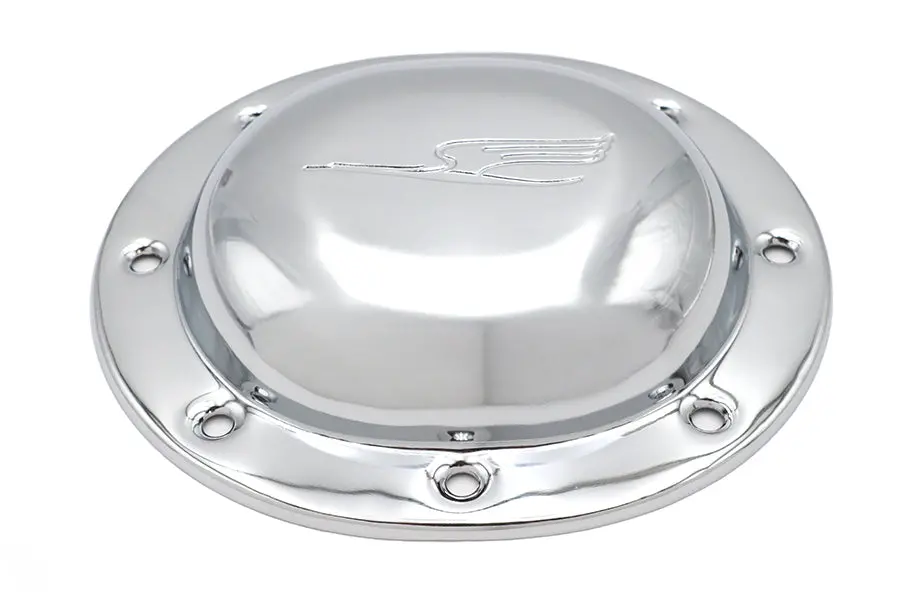 Replica Bird Style Derby Cover Chrome - V-Twin Mfg. 1