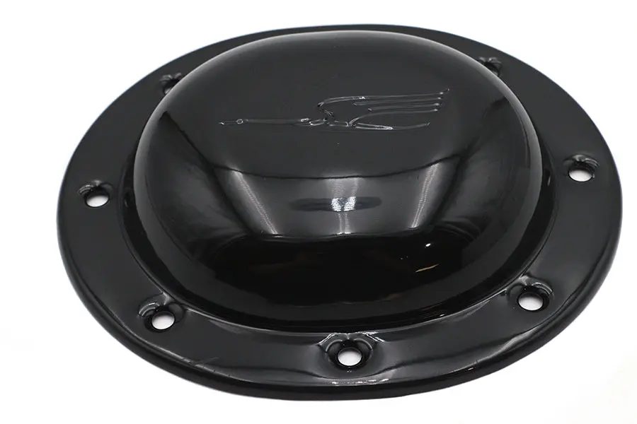 Replica Bird Style Derby Cover Black - V-Twin Mfg. 1