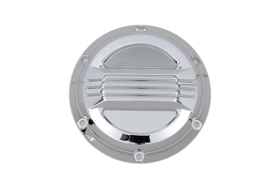 Chrome Air Flow Derby Cover - V-Twin Mfg. 1
