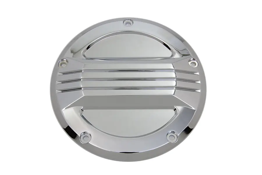 Chrome Air Flow Derby Cover - V-Twin Mfg. 1