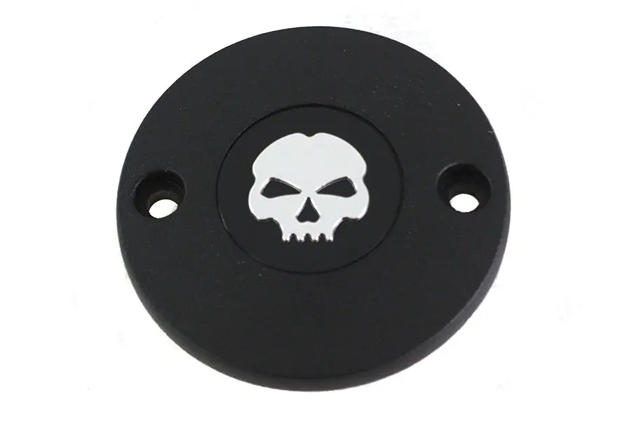 M8 Ignition System Cover Skull Black - V-Twin Mfg. 1