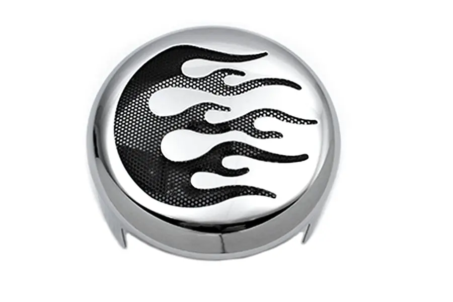 Flame Accent Horn Cover - V-Twin Mfg. 1