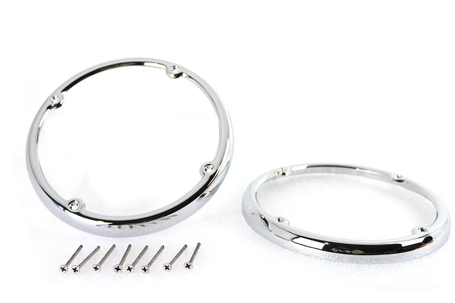 Chrome Rear Tour-Pak Speaker Trim Set - V-Twin Mfg. 1