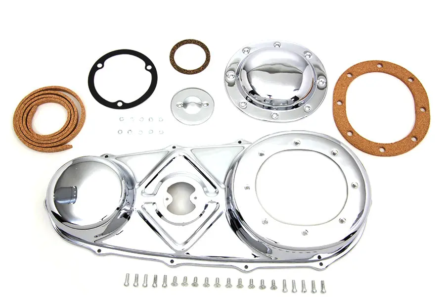Outer Primary Cover Kit Chrome - V-Twin Mfg. 1
