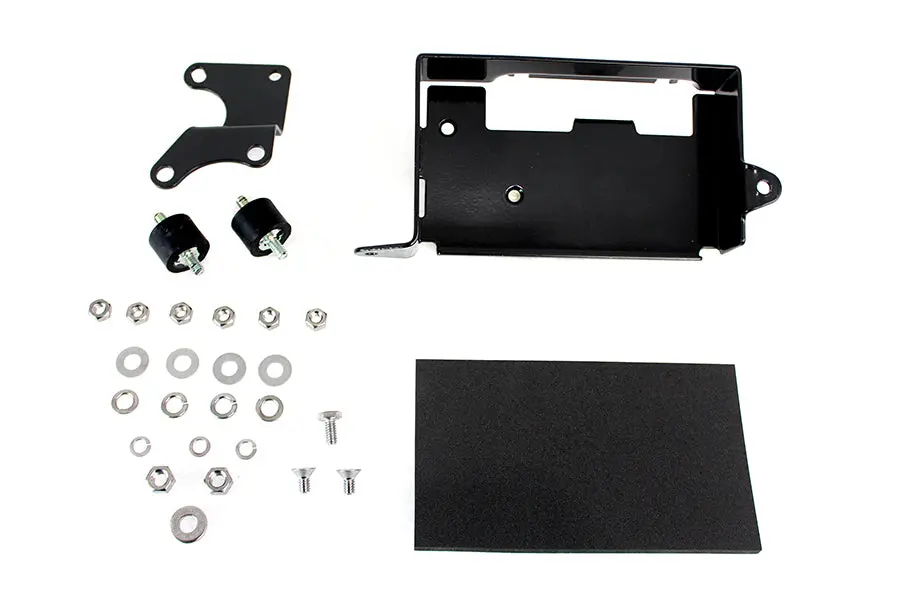 Battery Carrier Kit Black - V-Twin Mfg. 1