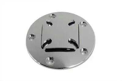 Maltese Ignition System Cover 5-Hole Raised Chrome - V-Twin Mfg. 1
