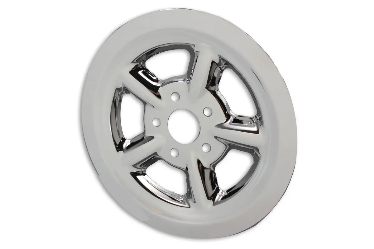Rear Pulley Cover 68 Tooth Chrome - V-Twin Mfg. 1