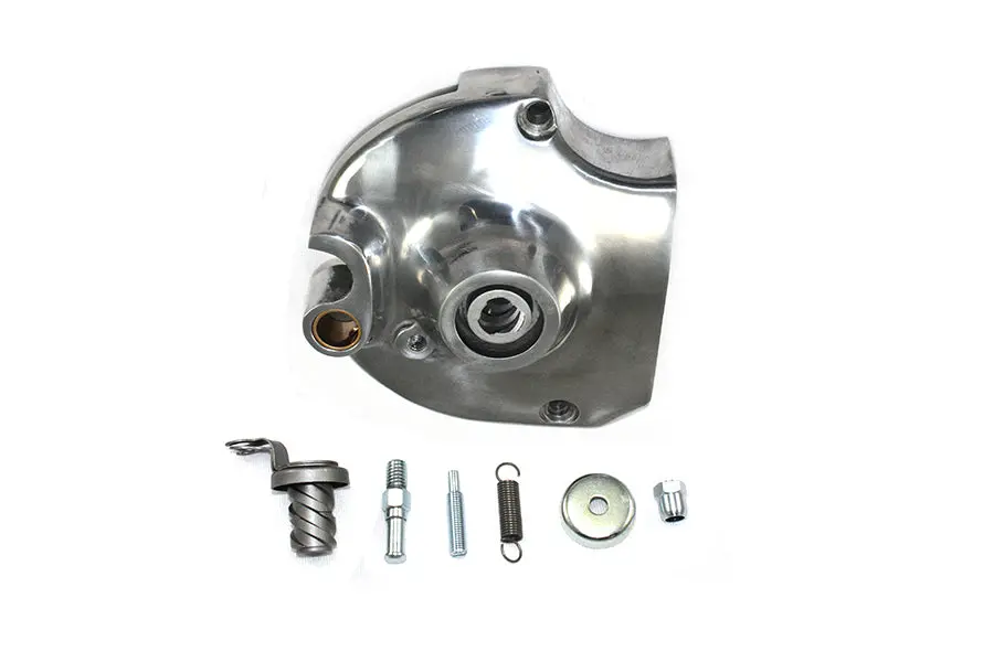 Kick And Electric Sprocket Cover Complete Polished - V-Twin Mfg. 1