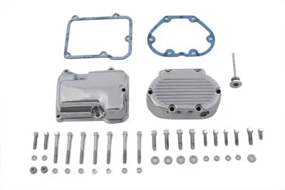 Transmission Side Cover And Top Cover Set Chrome - V-Twin Mfg. 1