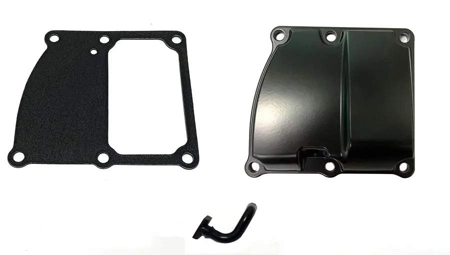 M8 Transmission Top Cover Kit Black - V-Twin Mfg. 1