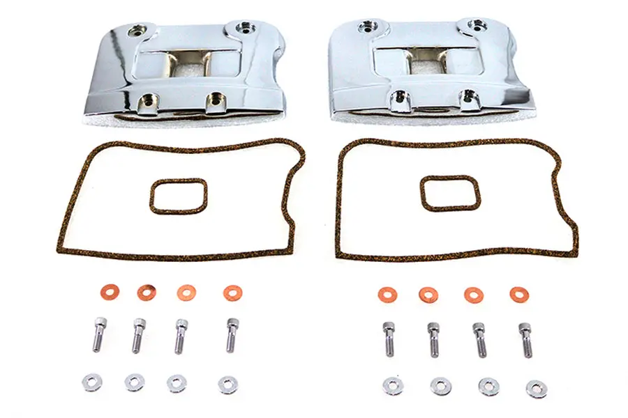 Top Rocker Box Cover Set Chrome - V-Twin Mfg. 1