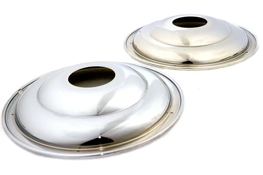 16 Inch Rear Wheel Cover Set Chrome - V-Twin Mfg. 1