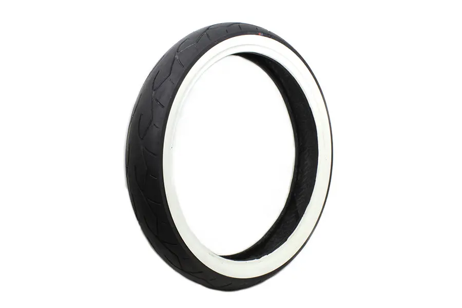 Vee Rubber 120/70H X 21 Inch Whitewall Tire - V-Twin Mfg. 1