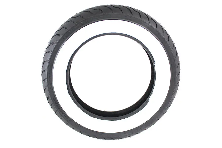 Dunlop American Elite Mu85b X 16 Wide Whitewall Tire - V-Twin Mfg. 1