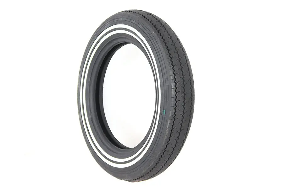 Veemoto Mt90-16 Double White Stripe Tire - V-Twin Mfg. 1
