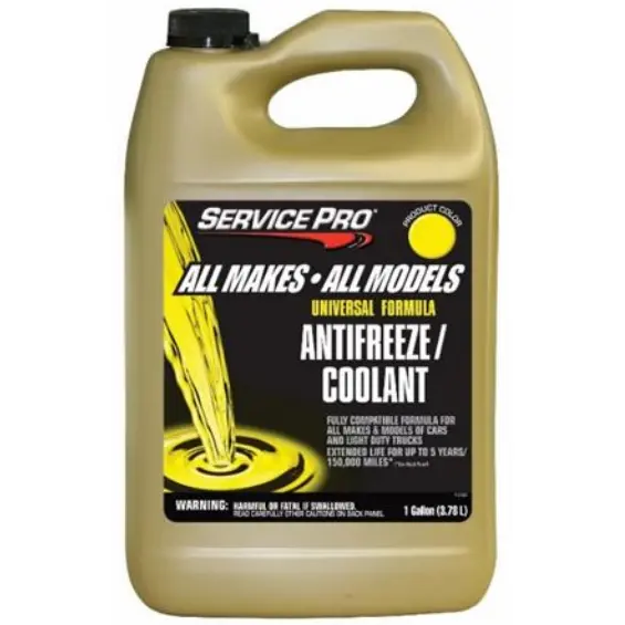 Service Pro® Antifreeze/Coolant All Makes / All Models Universal Formula - Concentrate - Yellow 1