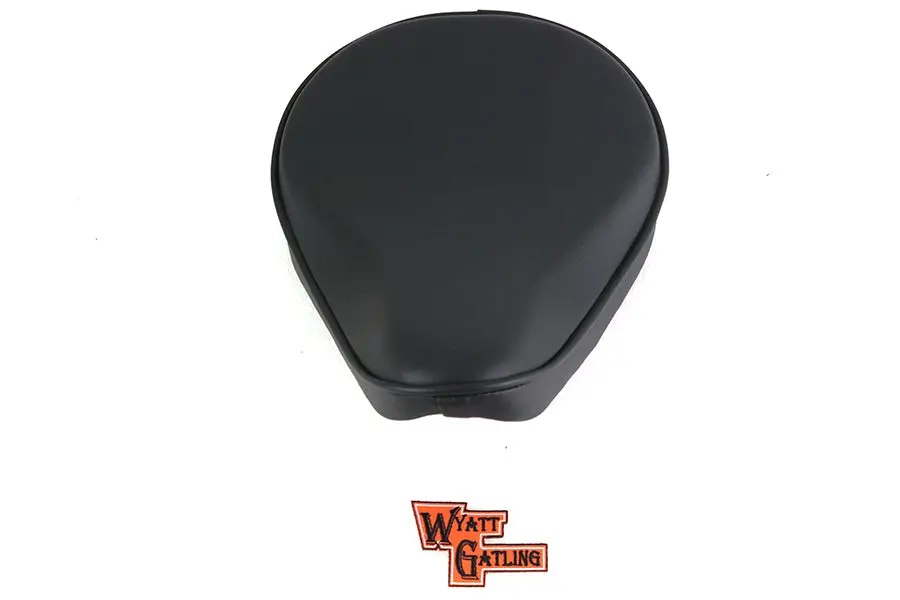 Black Vinyl Solo Seat - V-Twin Mfg. 1