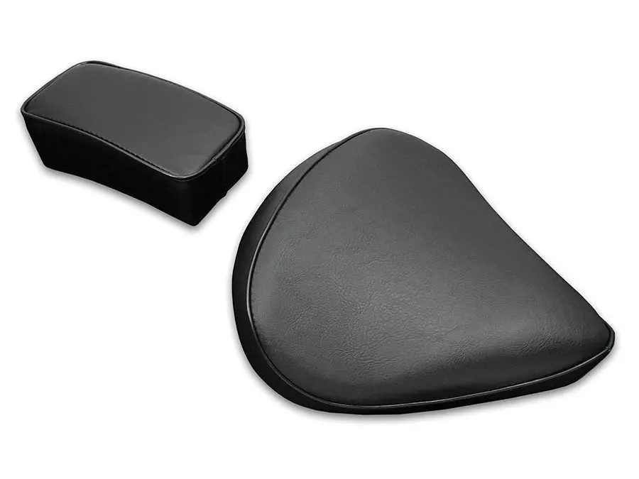 Solo Seat And Rear Pillion Pad Set - V-Twin Mfg. 1