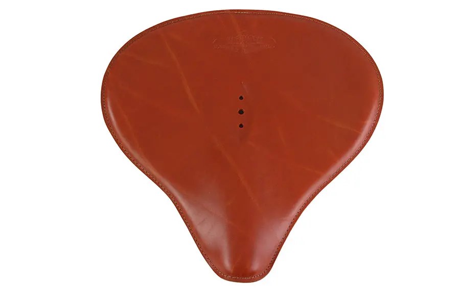 Replica Brown Leather Solo Seat - V-Twin Mfg. 1