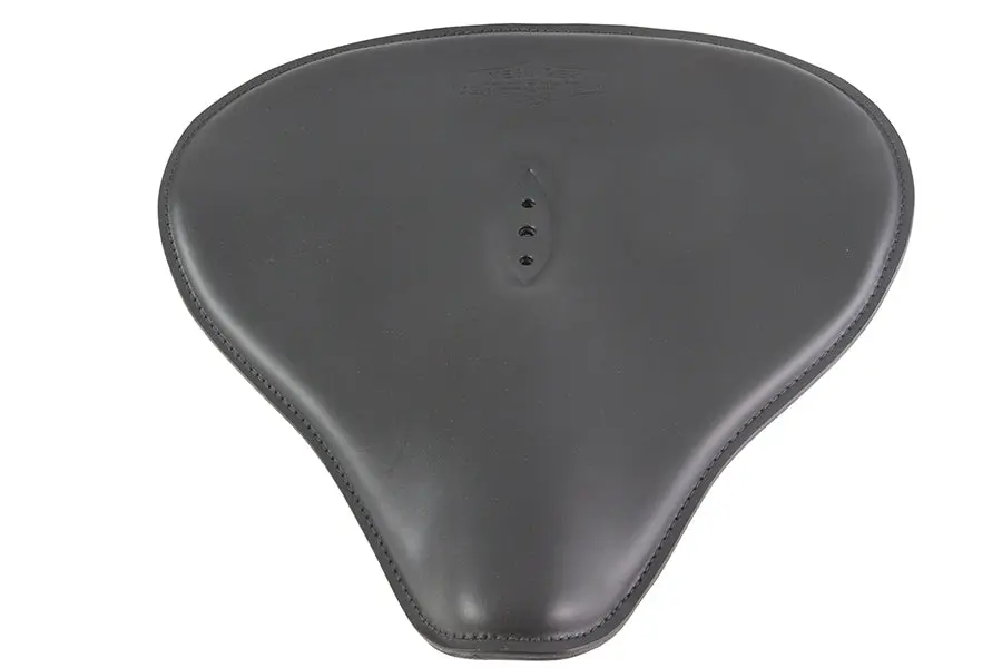 Replica Black Leather Solo Seat - V-Twin Mfg. 1