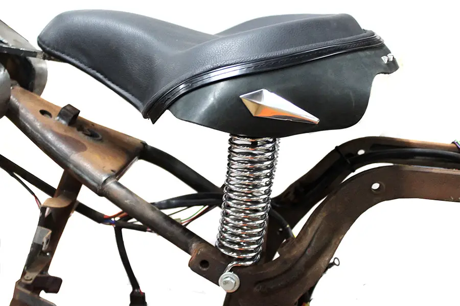 Black Police Solo Seat Kit - V-Twin Mfg. 1