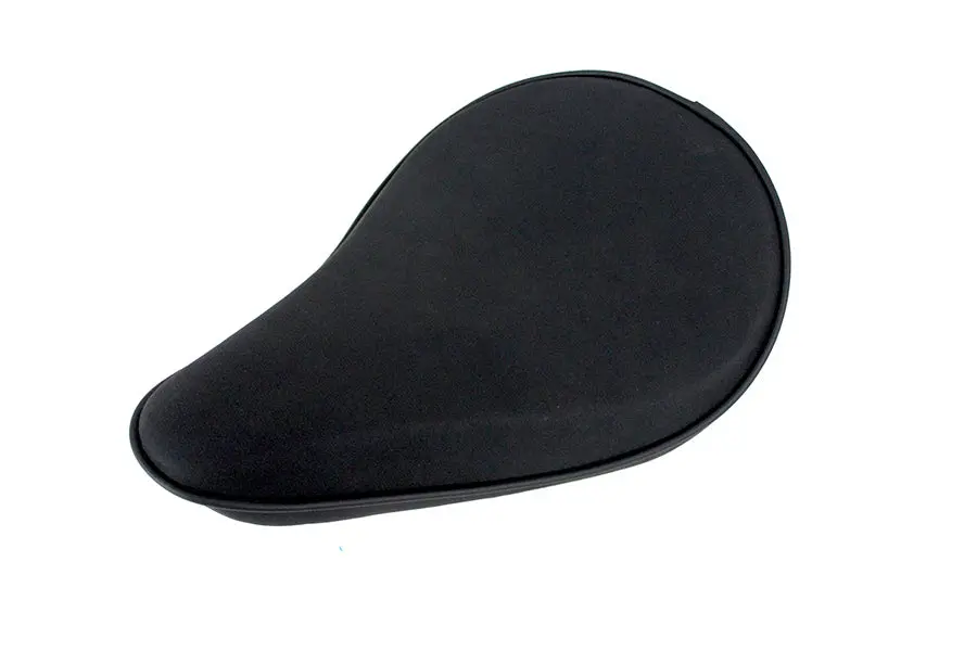 Black Suede Solo Seat Small Pan - V-Twin Mfg. 1