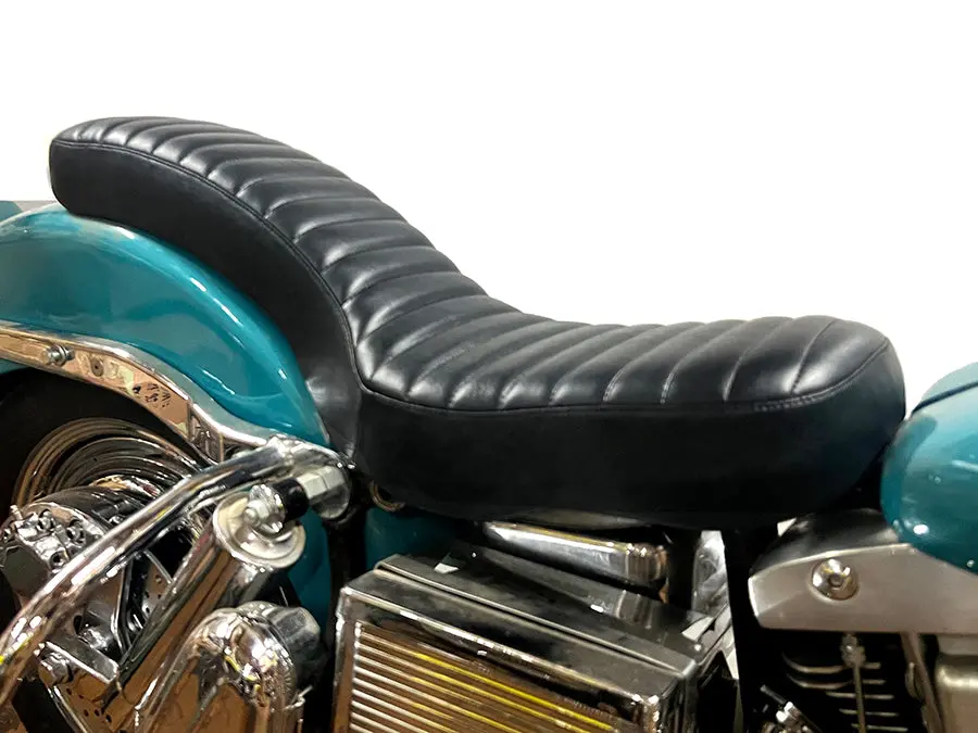 Corbin Gentry Tuck And Roll Seat Black - V-Twin Mfg. 1