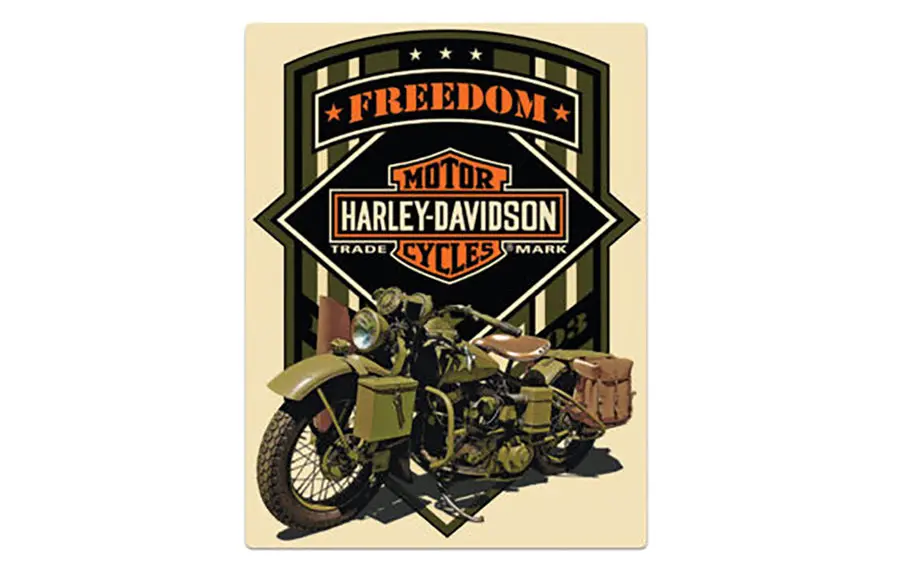 Freedom Green Tin Sign - V-Twin Mfg. 1