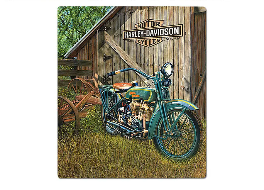 1923 F-Head Twin Tin Sign - V-Twin Mfg. 1