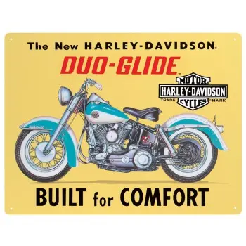 Built For Comfort Die Cut Tin Sign - V-Twin Mfg. 1