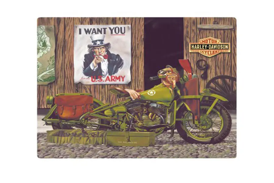 Freedom Riders Die-Cut Tin Sign - V-Twin Mfg. 1