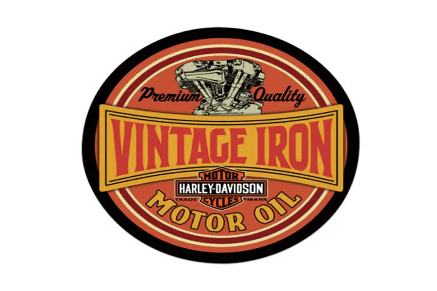 Vintage Iron Tin Sign - V-Twin Mfg. 1