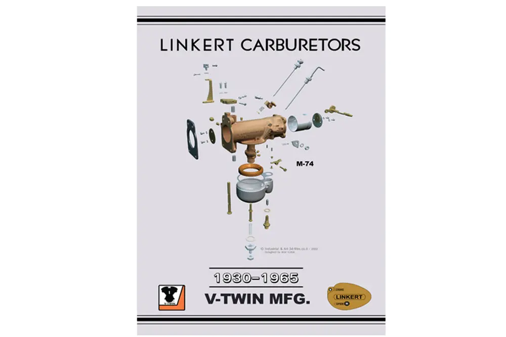 1930-1965 Linkert Carburetor Parts Book - V-Twin Mfg. 1