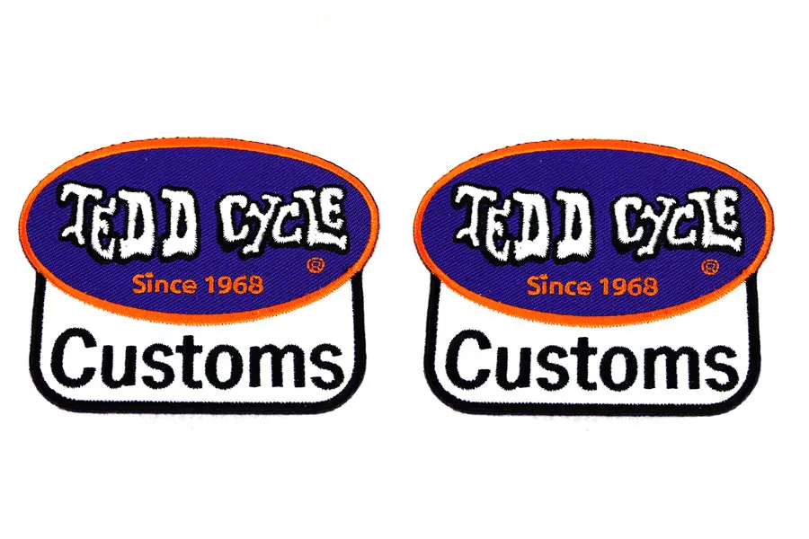 Tedd Cycle Parts And Service Patch Set - V-Twin Mfg. 1