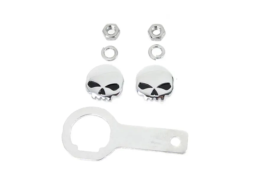 Skull License Plate Bolt Kit - V-Twin Mfg. 1