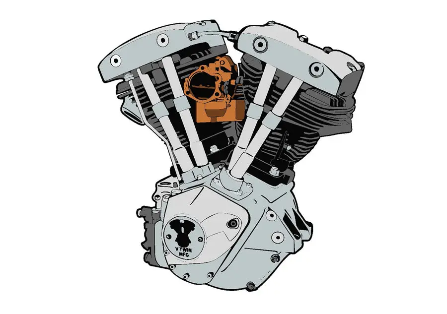 Nose Cone Shovelhead Patches - V-Twin Mfg. 1