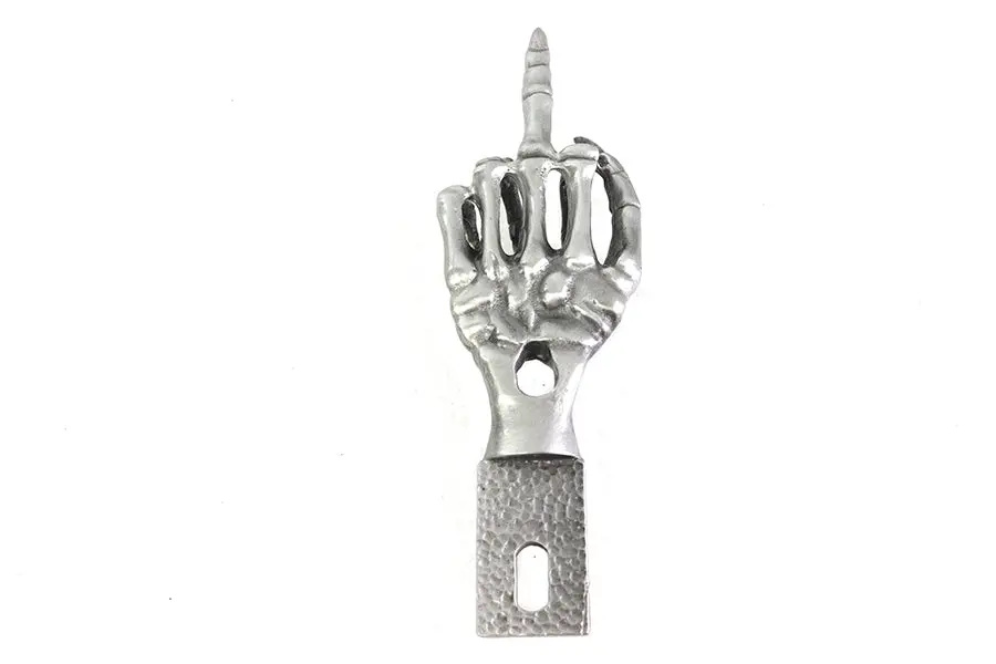 Middle Finger License Plate Topper - V-Twin Mfg. 1