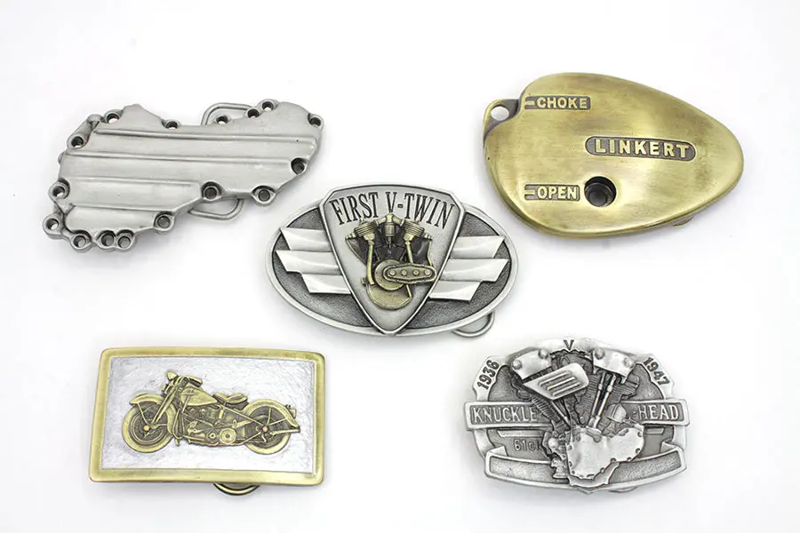Motorcyclepedia Series Belt Buckle Set - V-Twin Mfg. 1